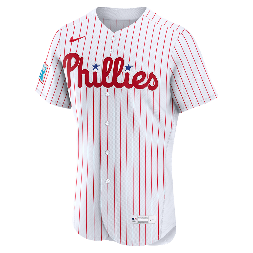 Philadelphia Phillies Nike Bryce Harper Alternate Authentic Sponsor Patch Baseball Jersey - Cream