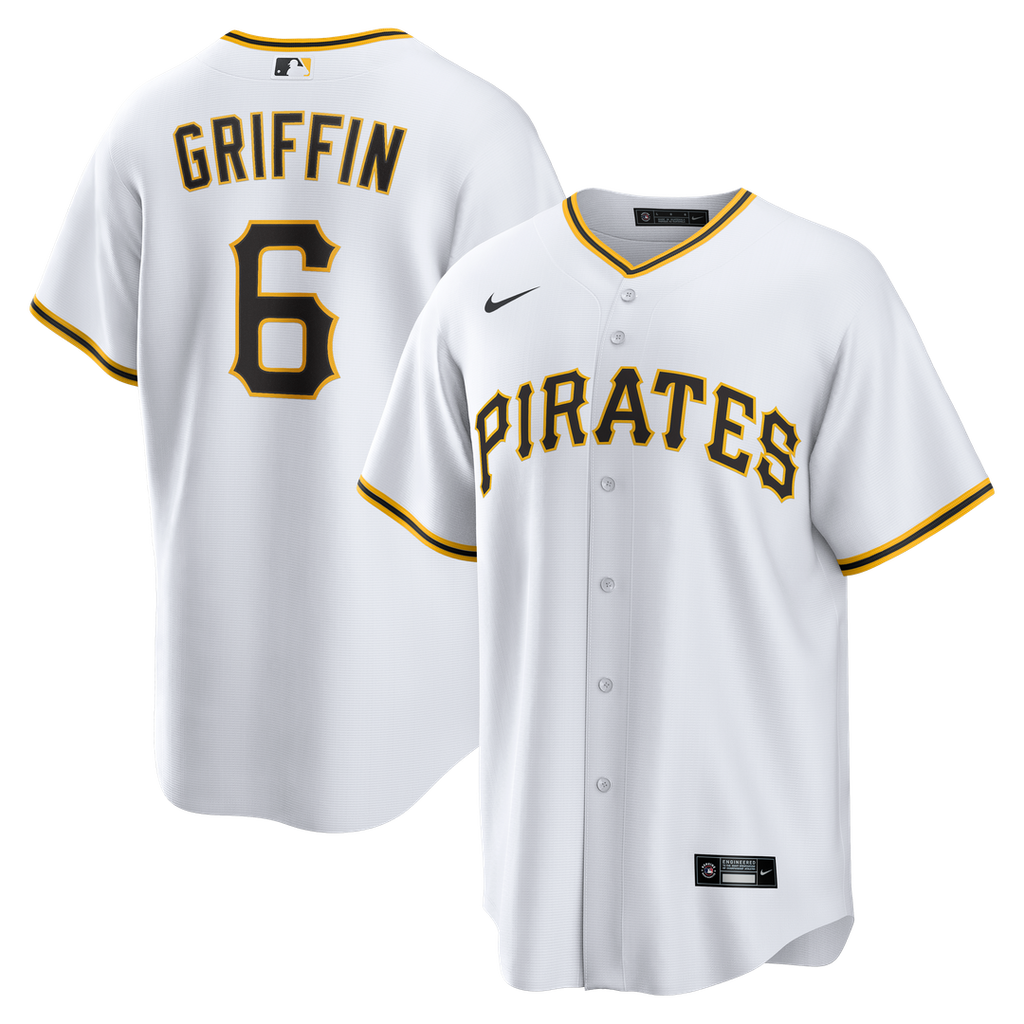 Pittsburgh Pirates Nike Konnor Griffin Home Replica Baseball Jersey - White