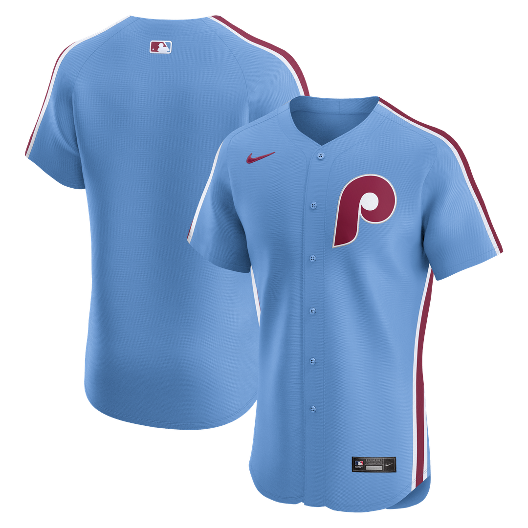 Philadelphia Phillies Nike Alternate Elite Baseball Jersey - Light Blue