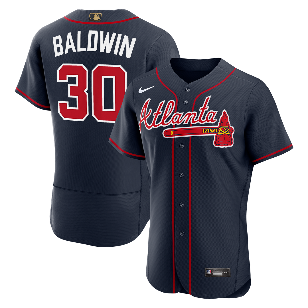 Atlanta Braves Nike Drake Baldwin Alternate MLB Awards Authentic Baseball Jersey - Navy
