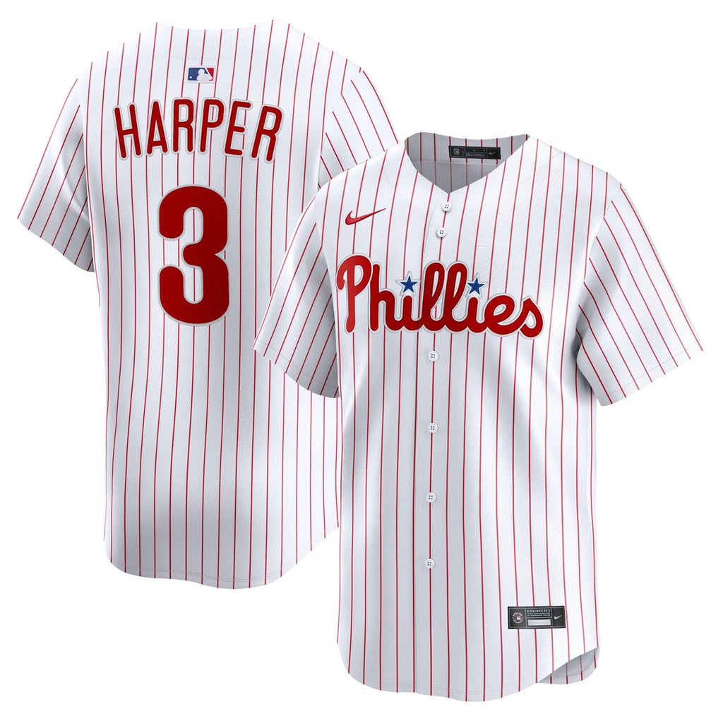 Philadelphia Phillies Nike Bryce Harper Home Limited Baseball Jersey - White