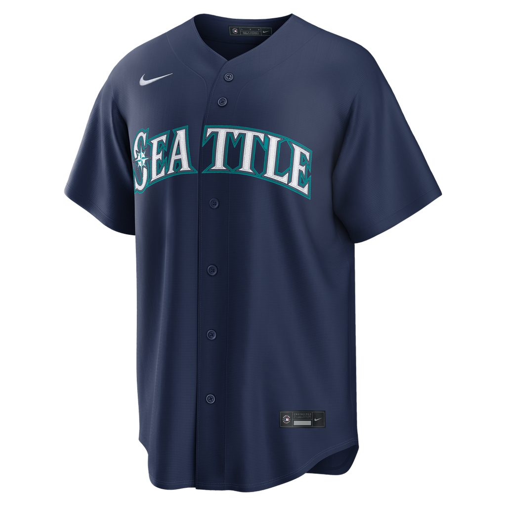 Seattle Mariners Nike Cal Raleigh Road Replica Baseball Jersey - Navy