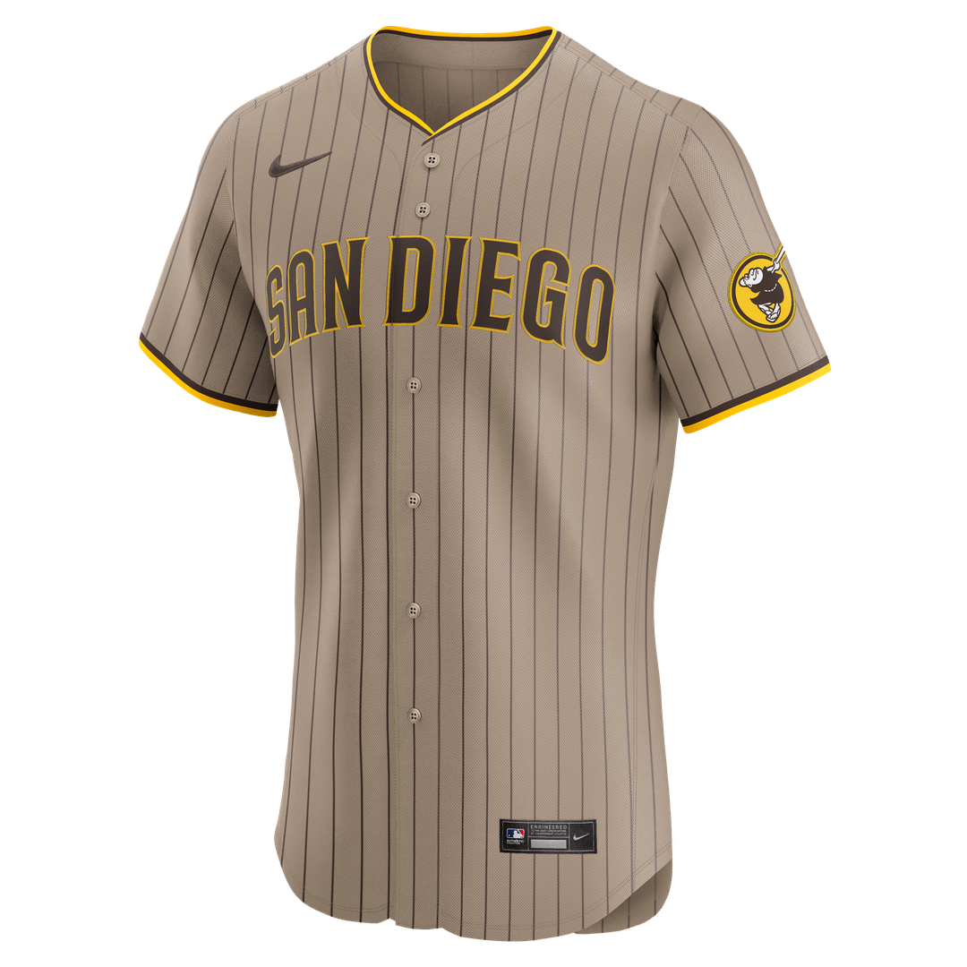 San Diego Padres Nike Fernando Tatis Jr. Alternate Elite Baseball Jersey - Sand