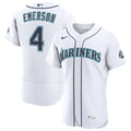 Seattle Mariners Nike Colt Emerson Home 50th Season Authentic Baseball Jersey - White