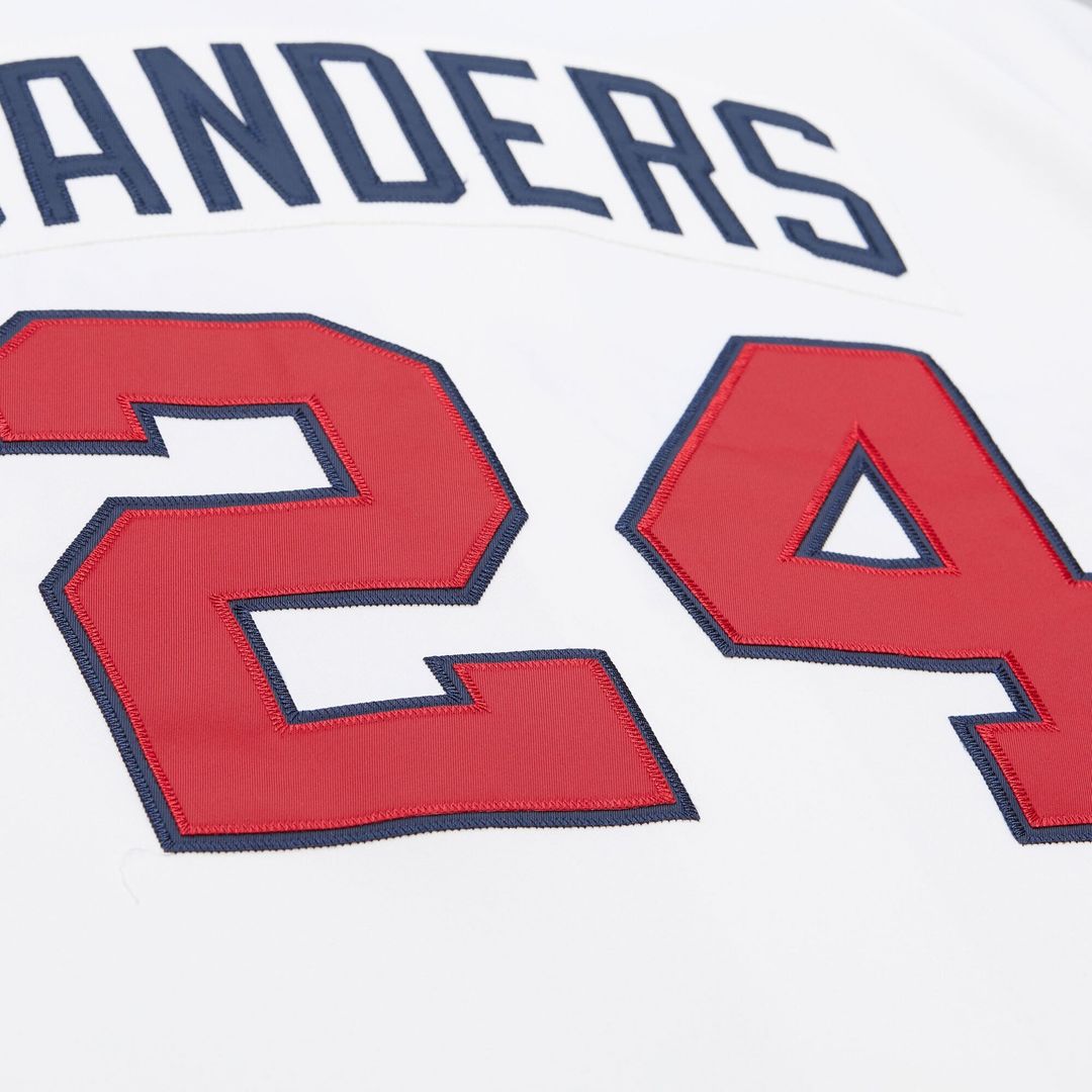 Atlanta Braves Mitchell & Ness Deion Sanders Cooperstown Collection 1992 Authentic Baseball Jersey - White
