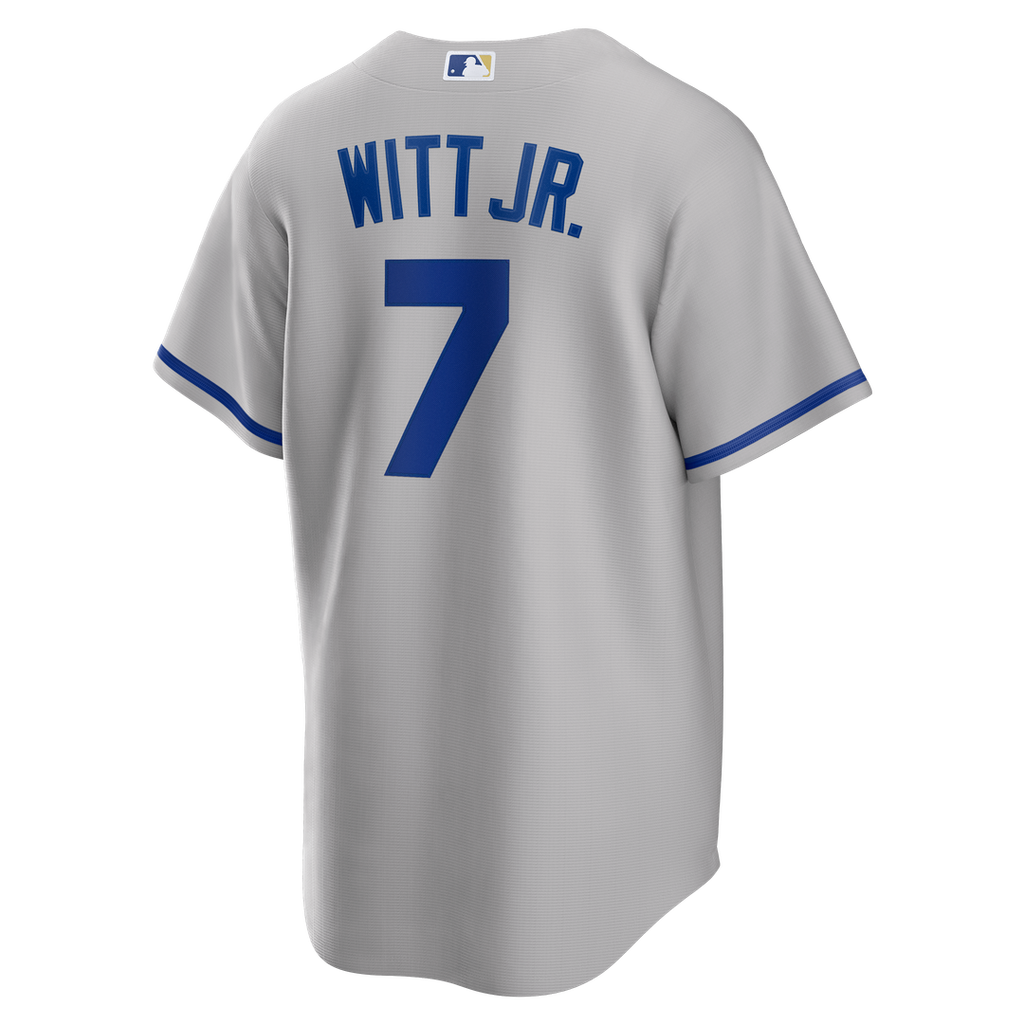 Kansas City Royals Nike Bobby Witt Jr. Road Replica Baseball Jersey - Gray