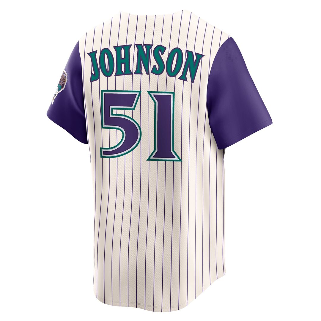 Arizona Diamondbacks Nike Randy Johnson Throwback Cooperstown Collection Limited Baseball Jersey - Black