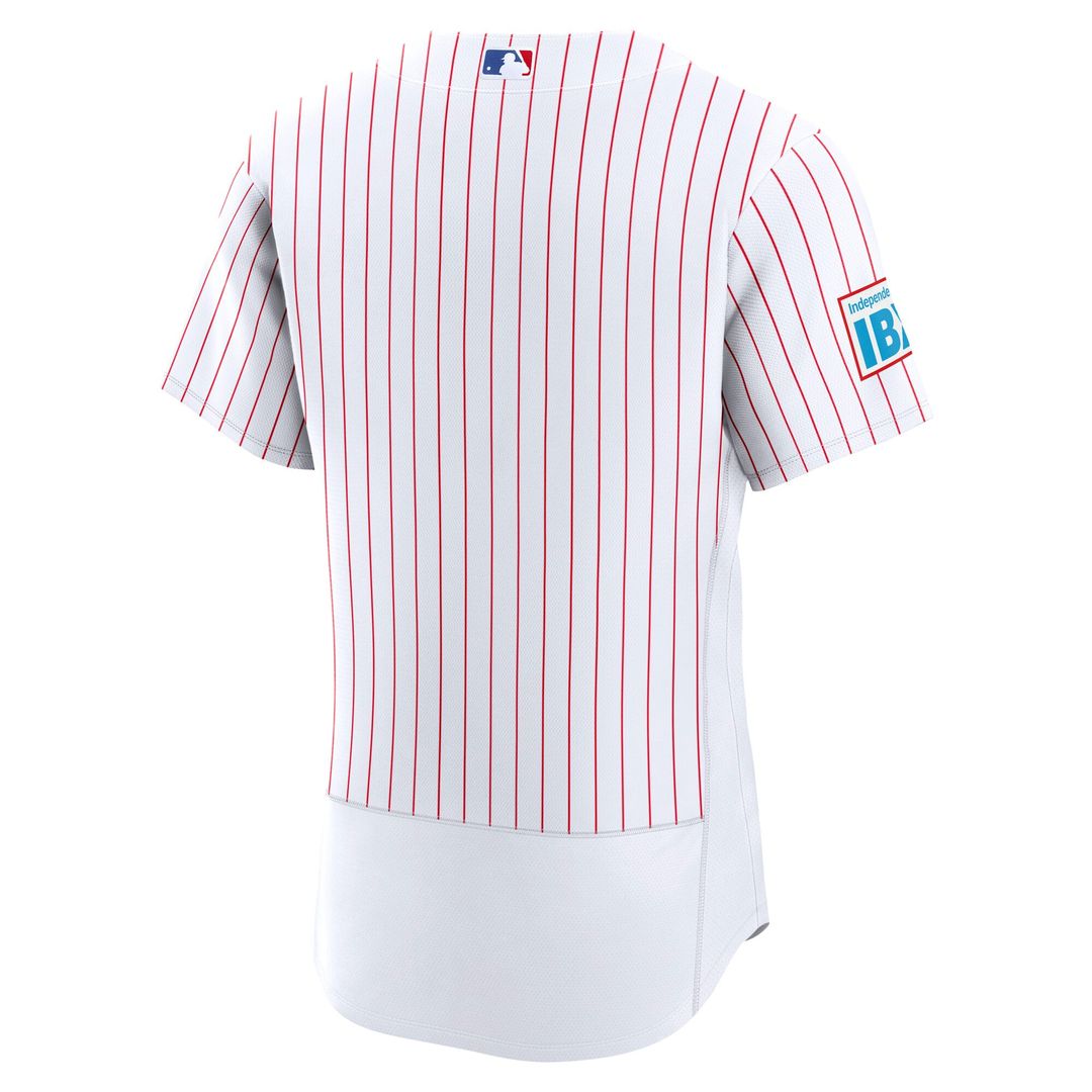 Philadelphia Phillies Nike Home Sponsor Patch Authentic Baseball Jersey - White