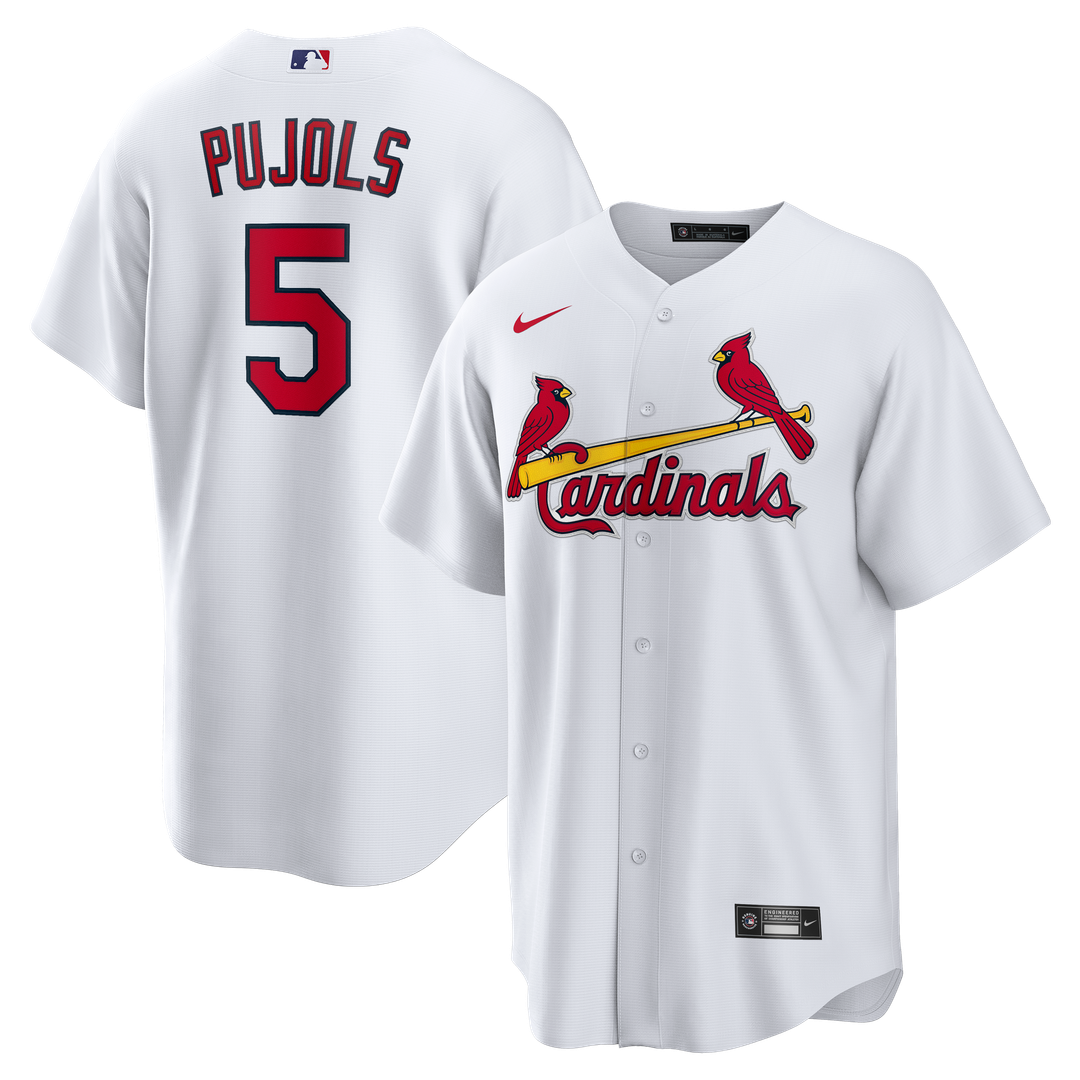 St. Louis Cardinals Nike Albert Pujols Home Retired Player Replica Baseball Jersey - White
