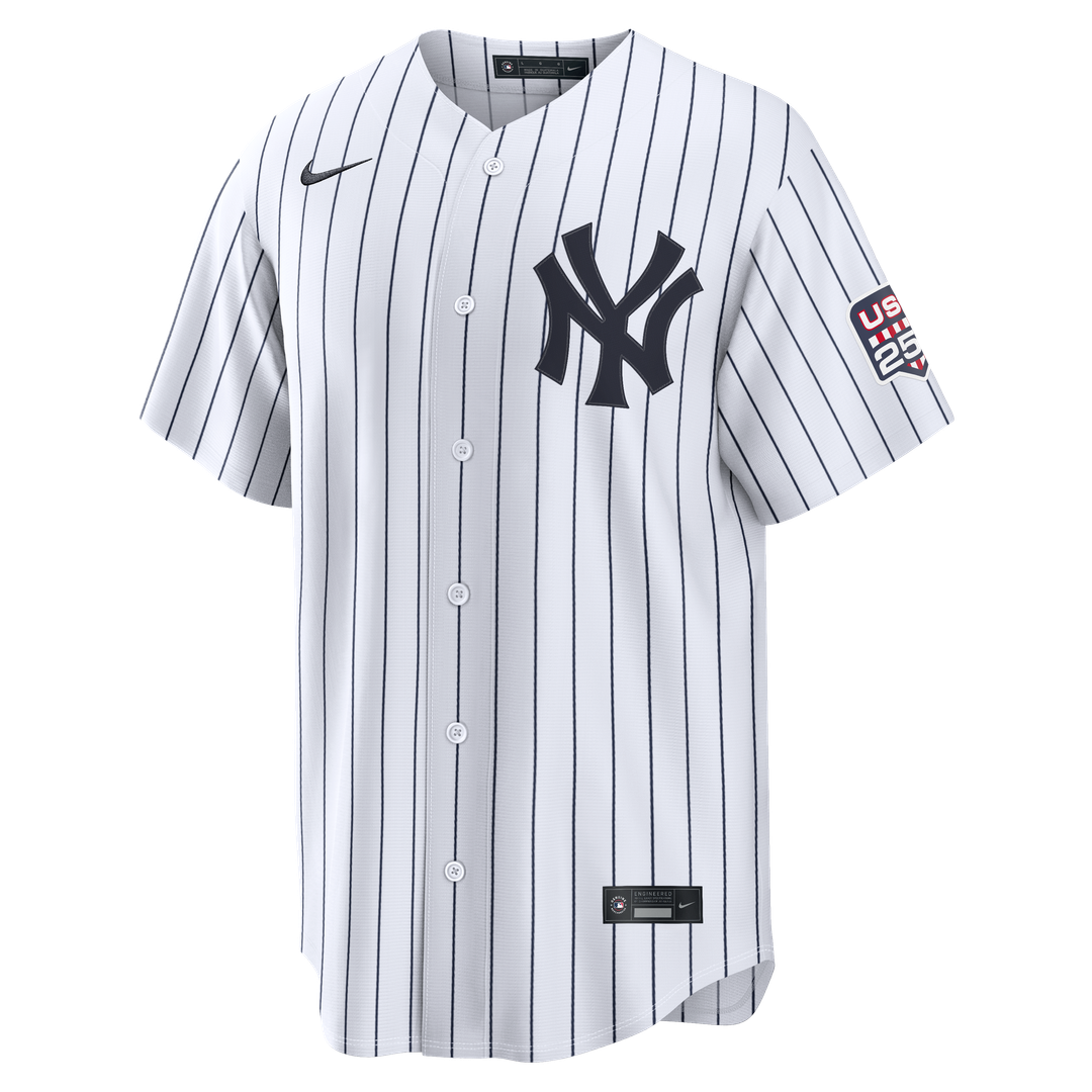 New York Yankees Nike Fourth of July Giancarlo Stanton USA 250 Stadium Baseball Jersey - White