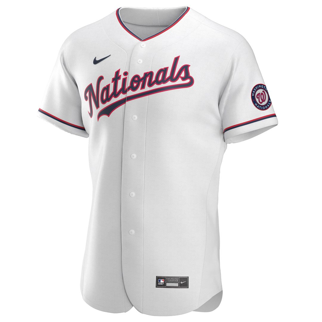 Washington Nationals Nike Alternate Authentic Team Baseball Jersey - White