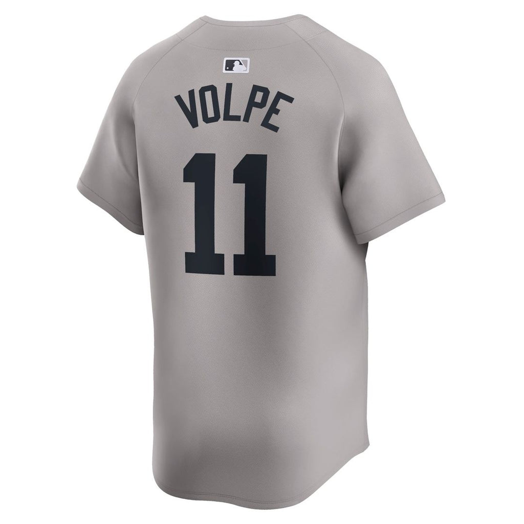 New York Yankees Nike Anthony Volpe Away Limited Baseball Jersey - Gray