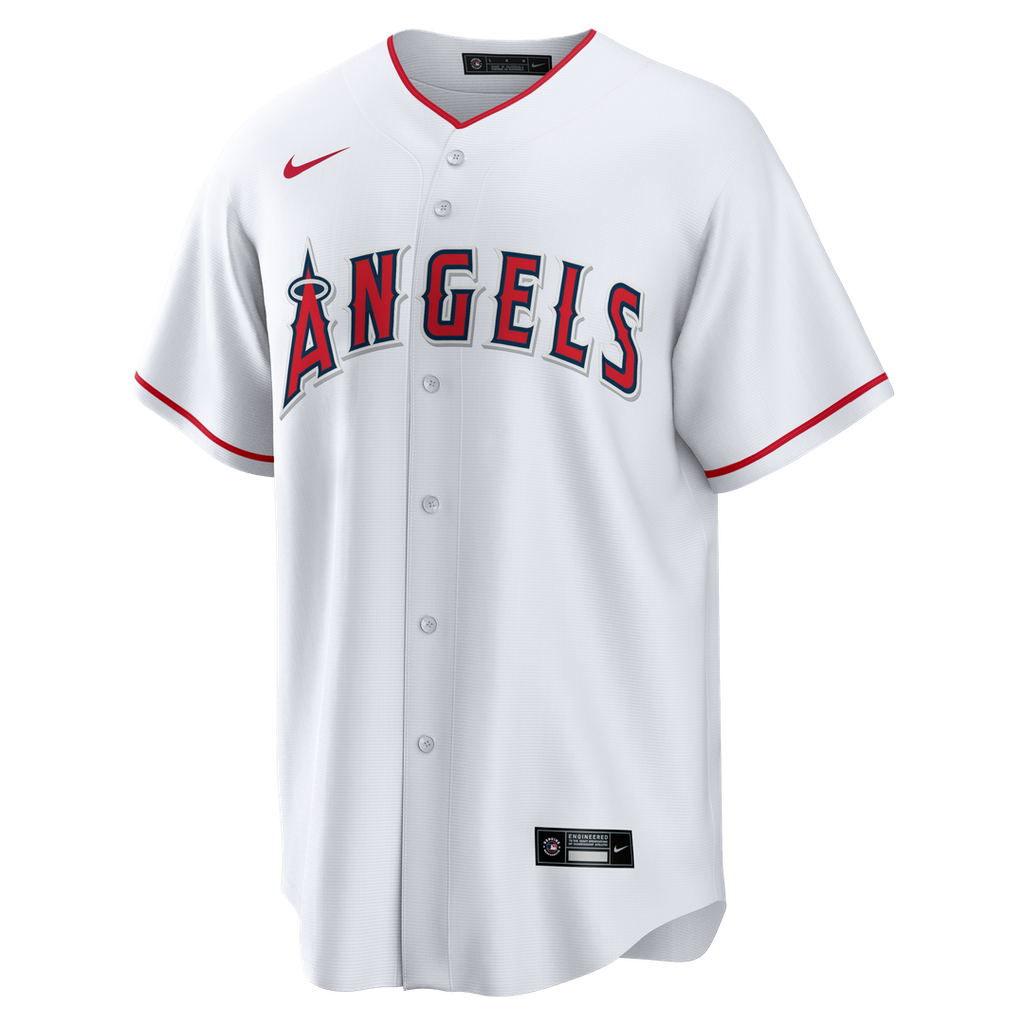Los Angeles Angels Nike Home Big & Tall Replica Baseball Jersey - White
