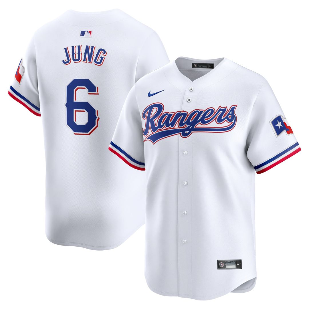 Texas Rangers Nike Josh Jung Home Limited Baseball Jersey - White