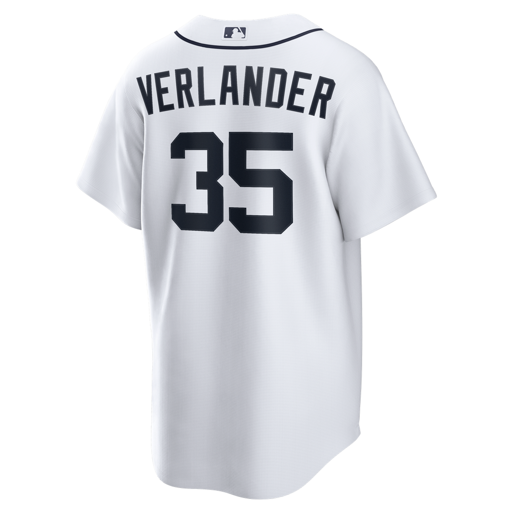 Detroit Tigers Nike Justin Verlander Home Replica Baseball Jersey - White