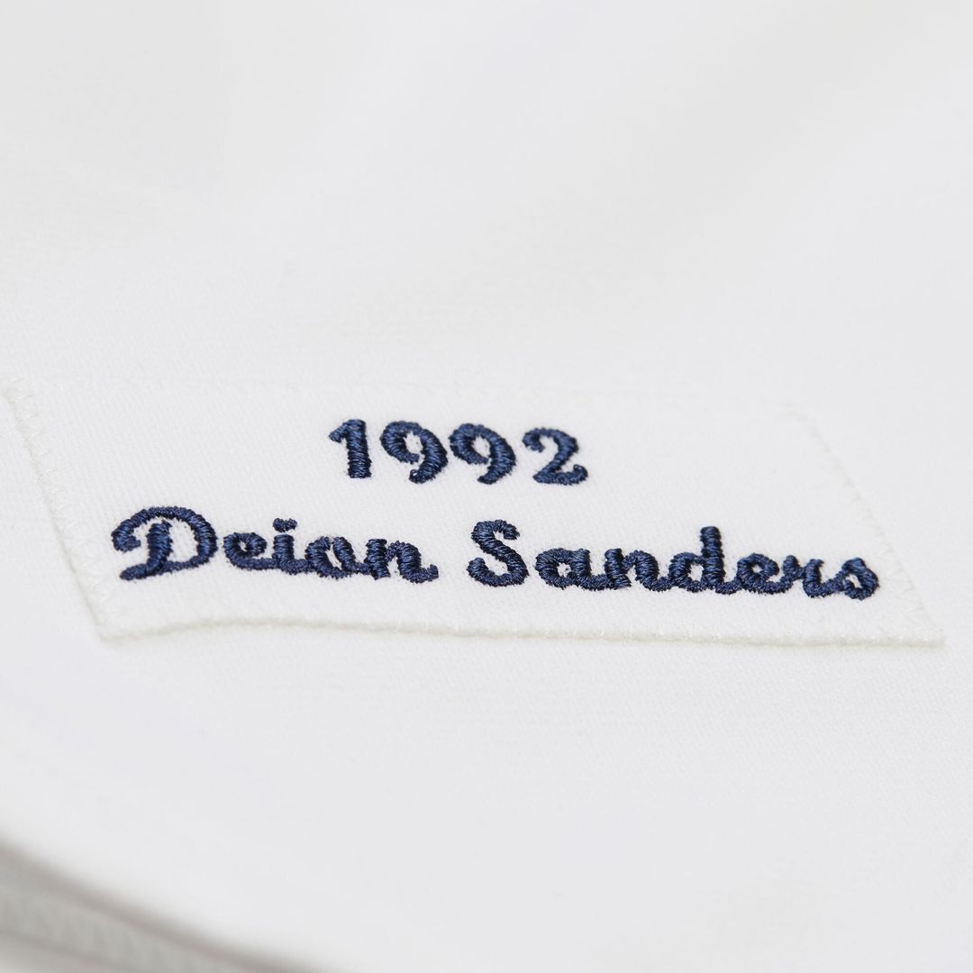 Atlanta Braves Mitchell & Ness Deion Sanders Cooperstown Collection 1992 Authentic Baseball Jersey - White