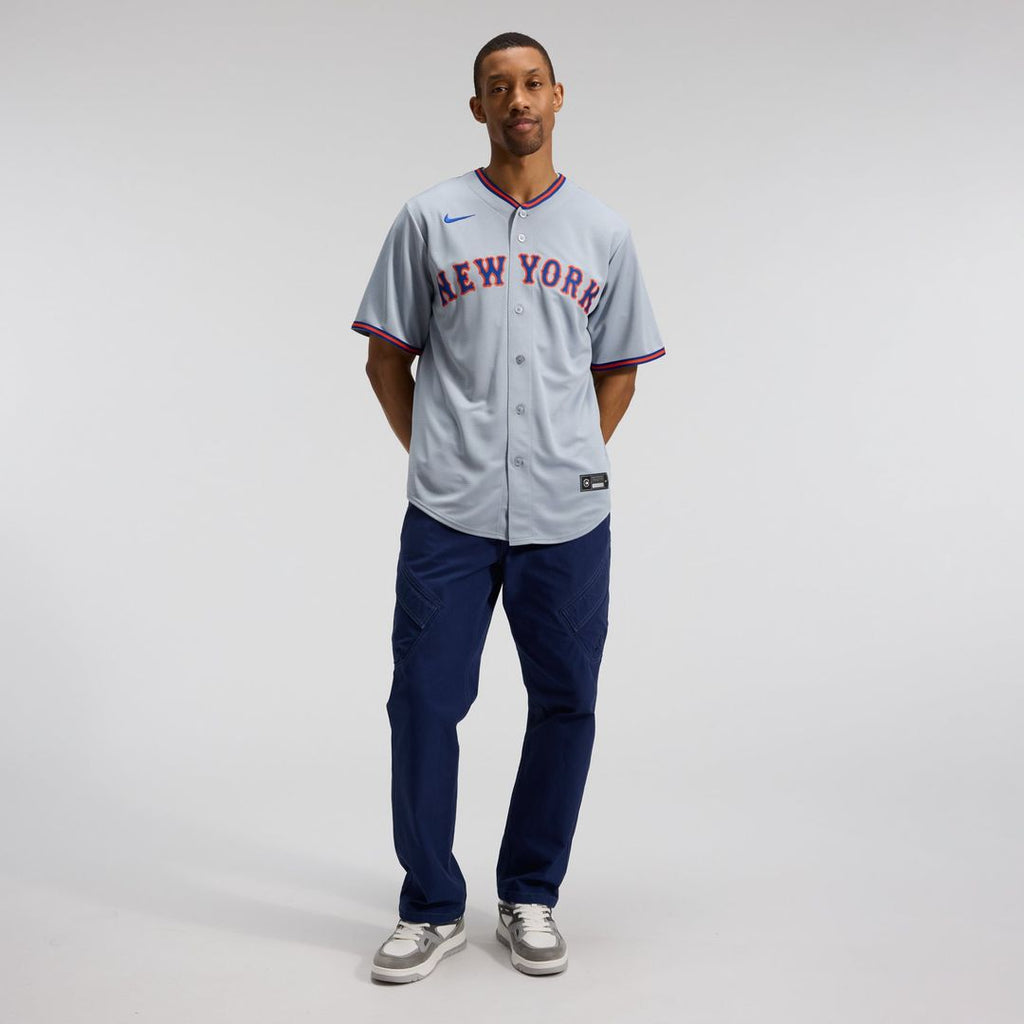 New York Mets Nike Juan Soto Road Replica Baseball Jersey - Gray