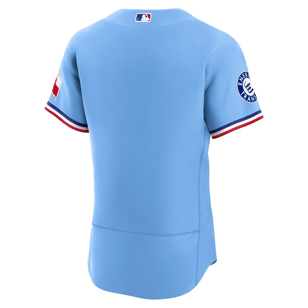 Texas Rangers Nike Home Sponsor Patch Authentic Baseball Jersey - White