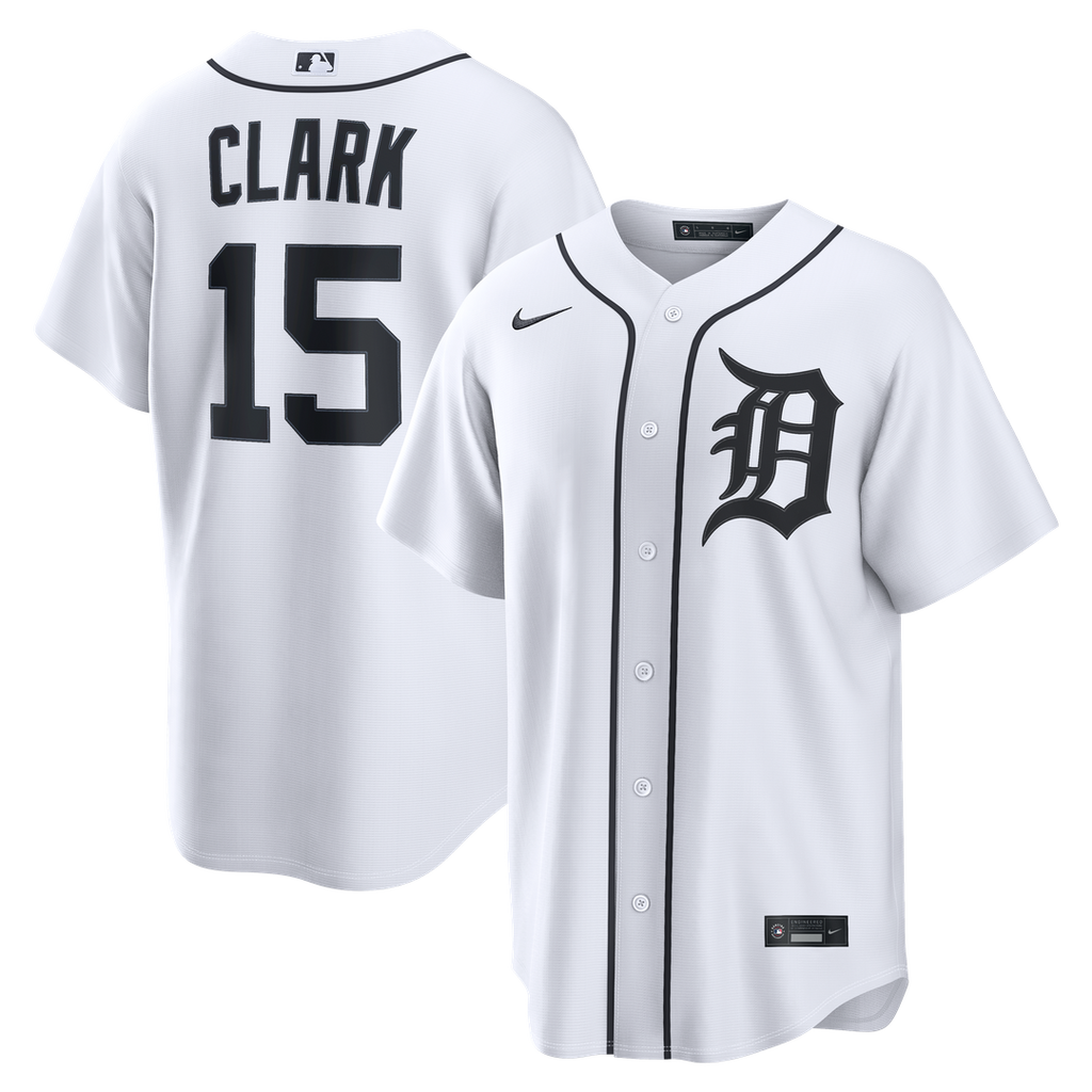 Detroit Tigers Nike Max Clark Home Replica Baseball Jersey - White