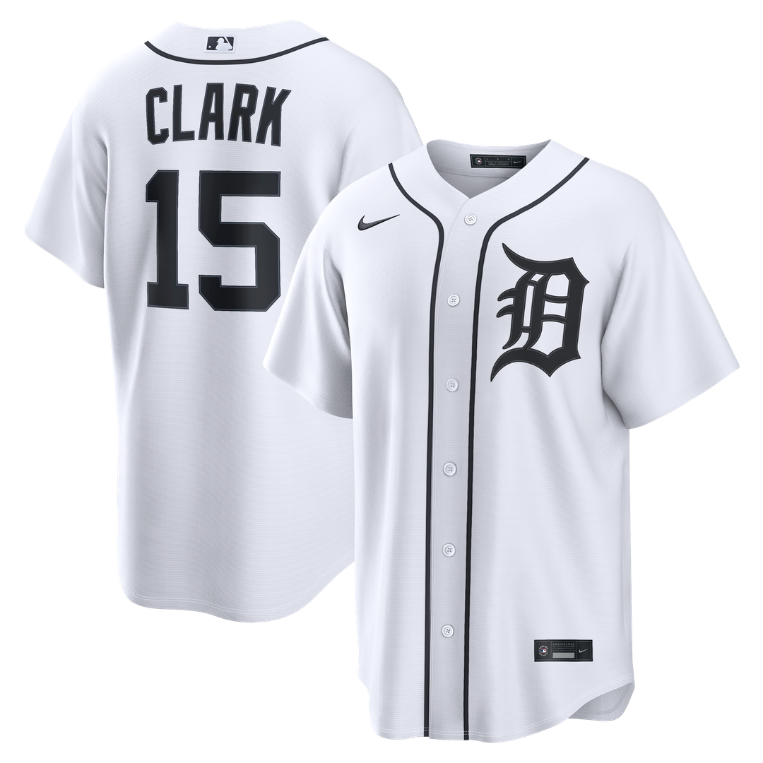 Detroit Tigers Nike Max Clark Home Replica Baseball Jersey - White