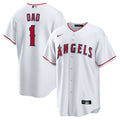Los Angeles Angels Nike #1 Dad Home Replica Baseball Jersey - White