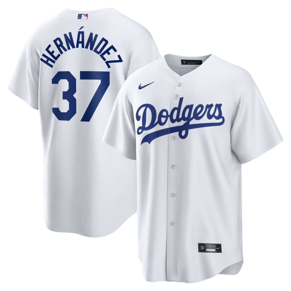 Los Angeles Dodgers Nike Teoscar Hernández Home Replica Baseball Jersey - White