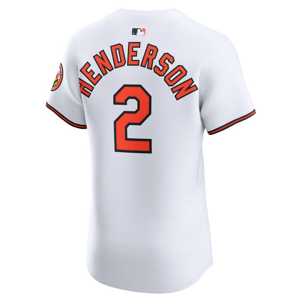 Baltimore Orioles Nike Gunnar Henderson Home Elite Baseball Jersey - White