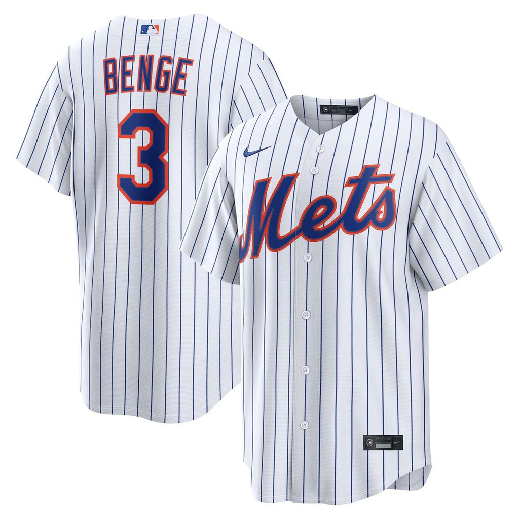 New York Mets Nike Carson Benge Home Replica Baseball Jersey - White