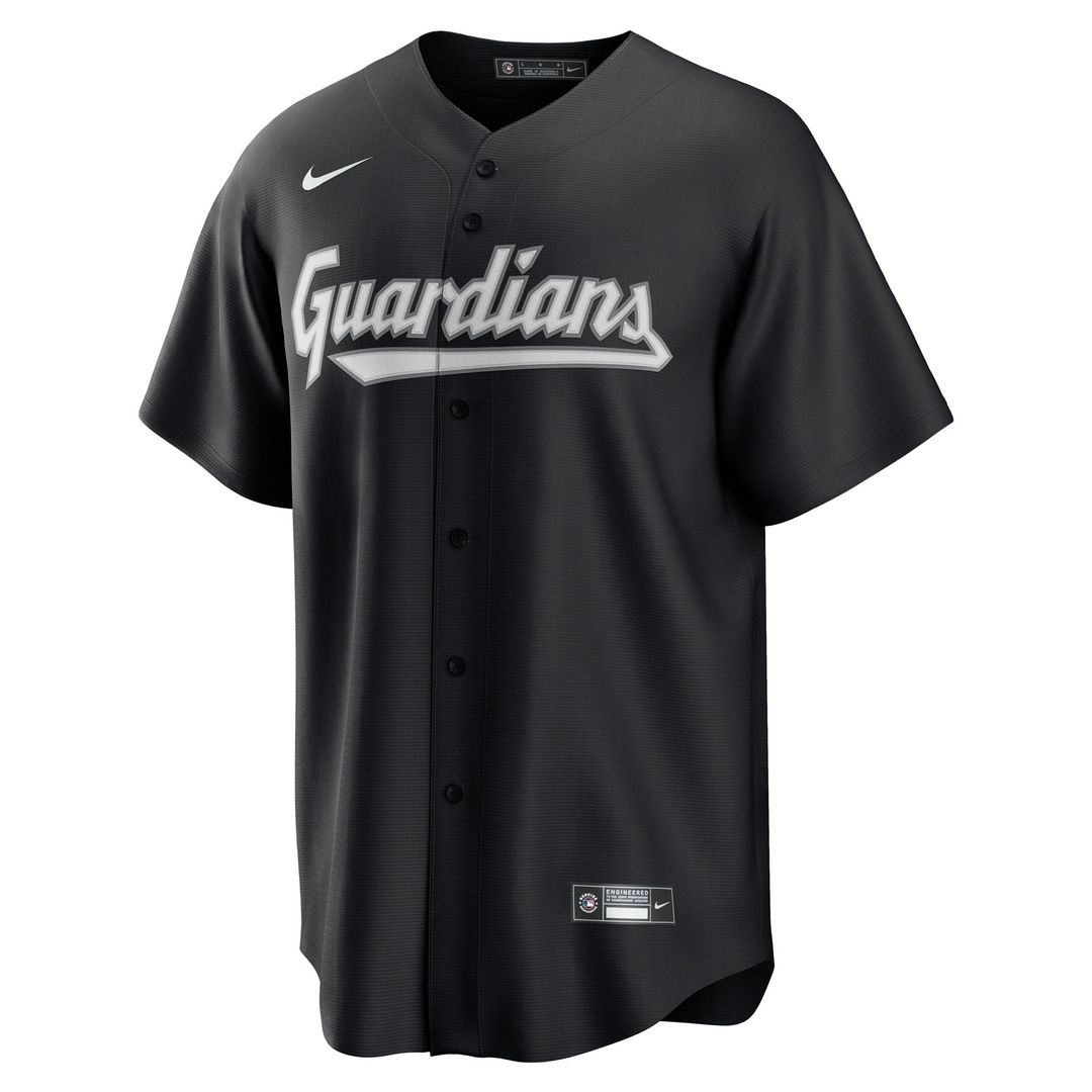 Cleveland Guardians Nike Replica Baseball Jersey - Black