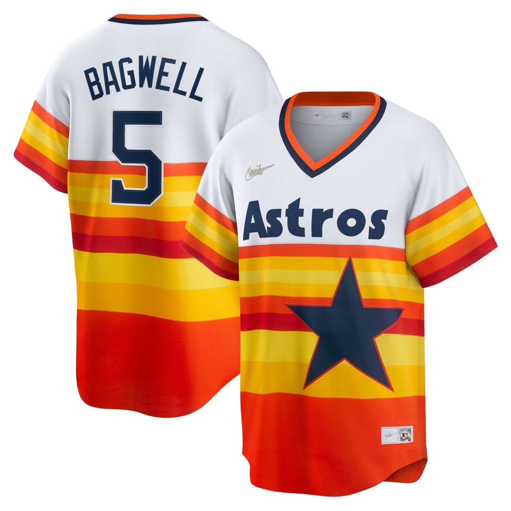 Houston Astros Nike Jeff Bagwell Home Cooperstown Collection Baseball Jersey - White
