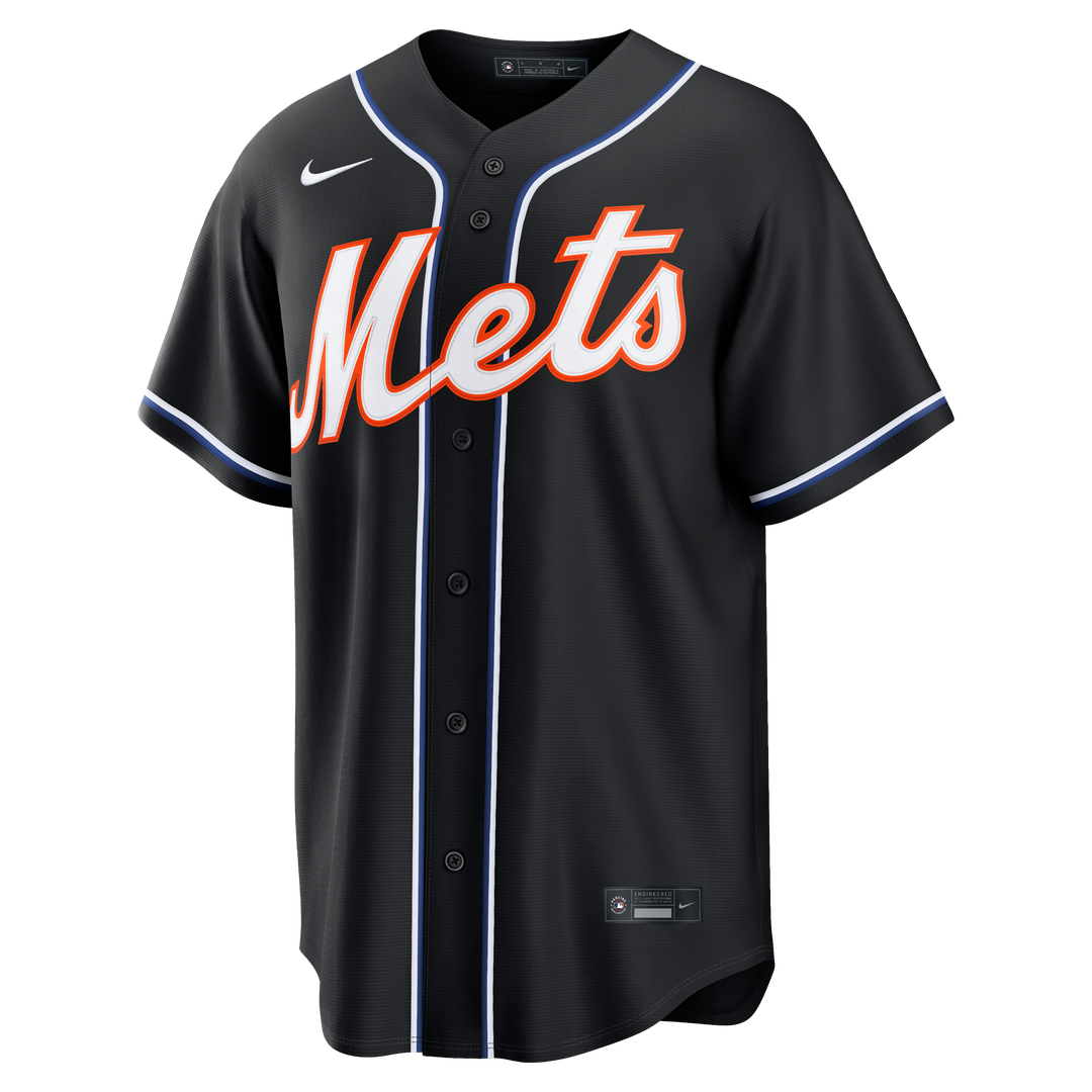 New York Mets Nike Juan Soto Fashion Replica Black Out Baseball Jersey