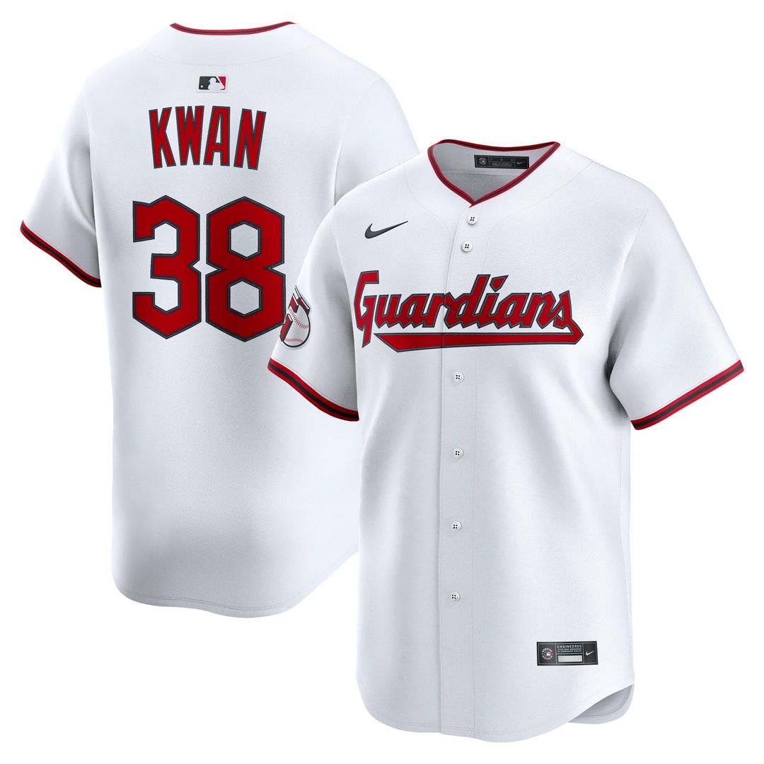 Cleveland Guardians Nike Steven Kwan Home Limited Baseball Jersey - White
