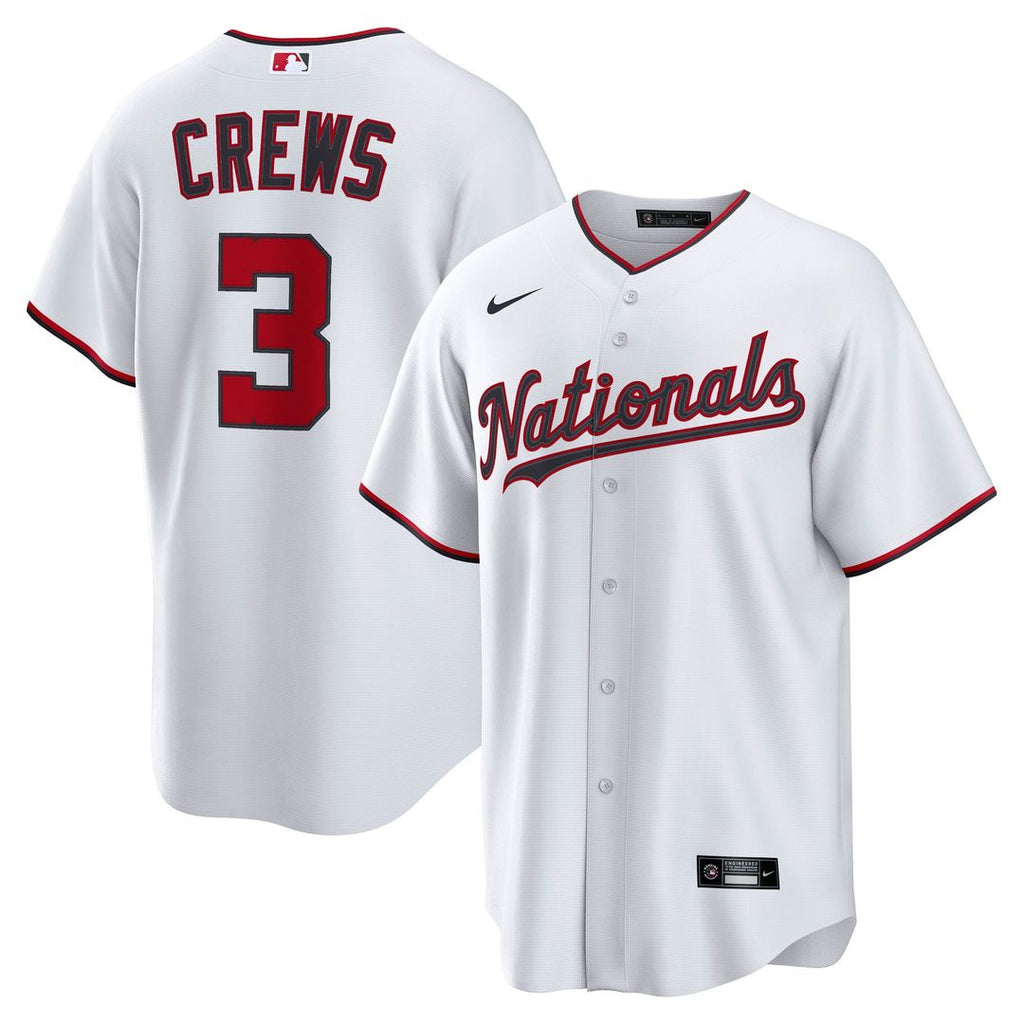 Washington Nationals Nike Dylan Crews Home Replica Baseball Jersey - White