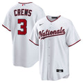 Washington Nationals Nike Dylan Crews Home Replica Baseball Jersey - White