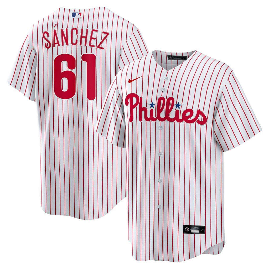 Philadelphia Phillies Nike Cristopher Sanchez Home Replica Baseball Jersey - White