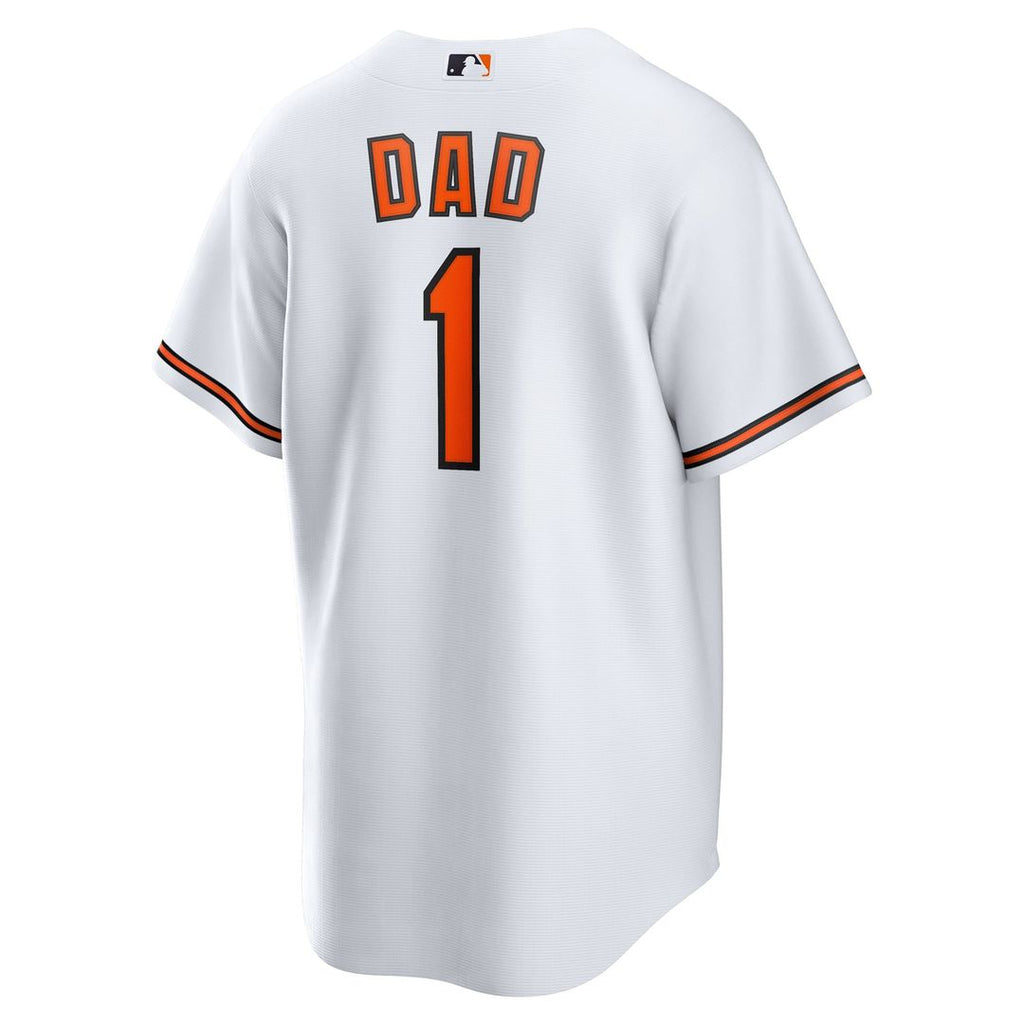 Baltimore Orioles Nike #1 Dad Home Replica Baseball Jersey - White