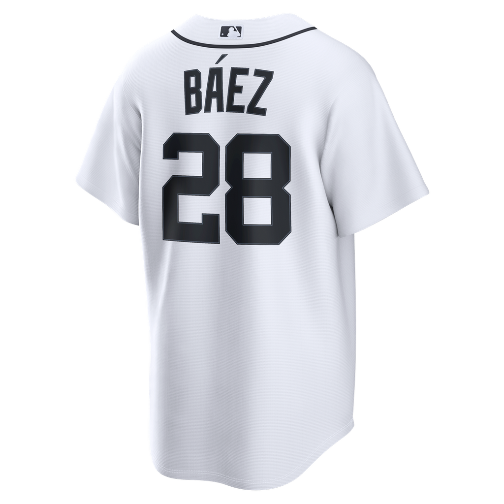 Detroit Tigers Nike Javier Báez Home Replica Baseball Jersey - White