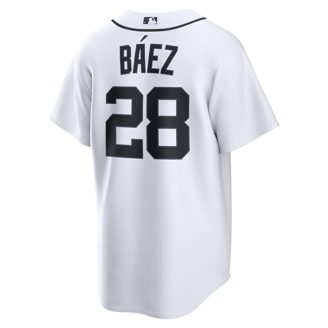 Detroit Tigers Nike Javier Báez Home Replica Baseball Jersey - White