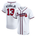 Atlanta Braves Nike Ronald Acuña Jr. Home Elite Baseball Jersey - White