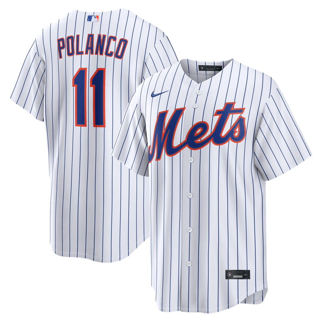 New York Mets Nike Jorge Polanco Home Replica Baseball Jersey - White
