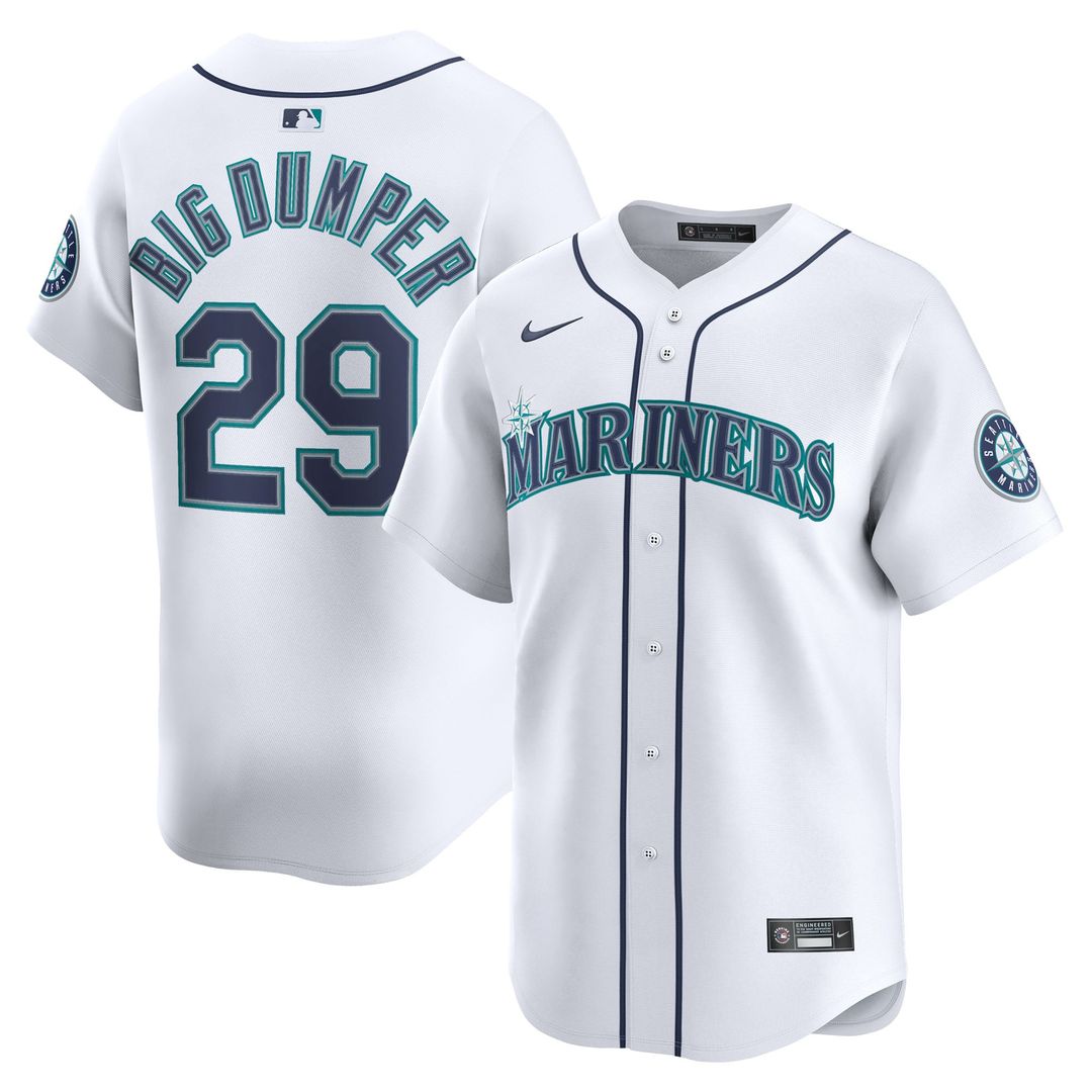Seattle Mariners Nike Cal Raleigh Home Limited Baseball Jersey - White