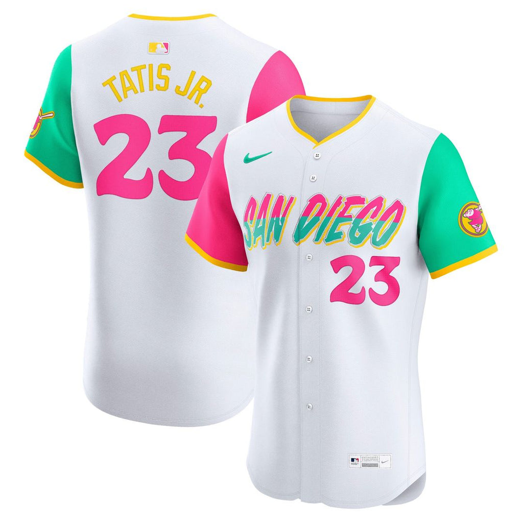 San Diego Padres Nike Fernando Tatis Jr. City Connect Elite Baseball Jersey - White