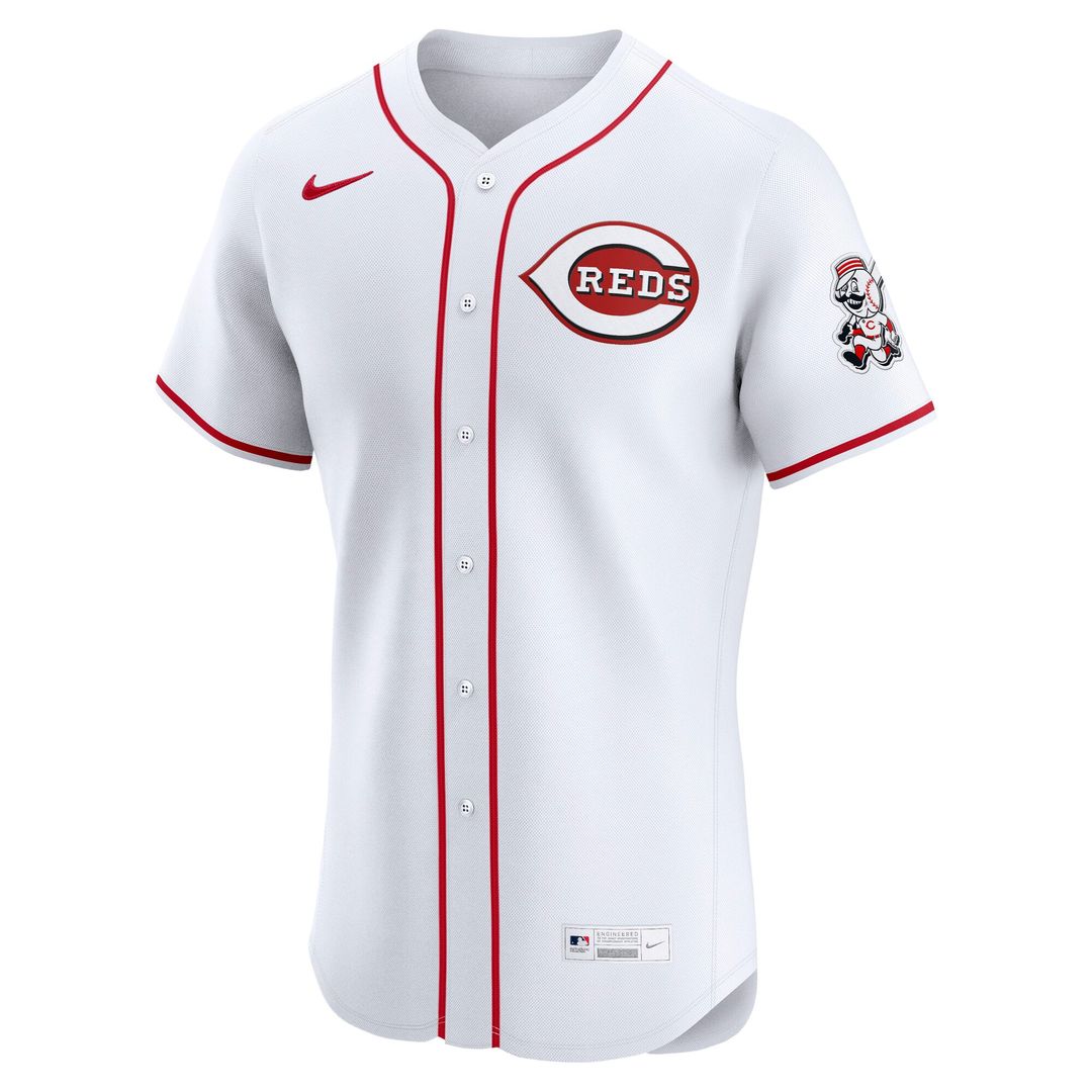 Cincinnati Reds Nike Home Elite Baseball Jersey - White