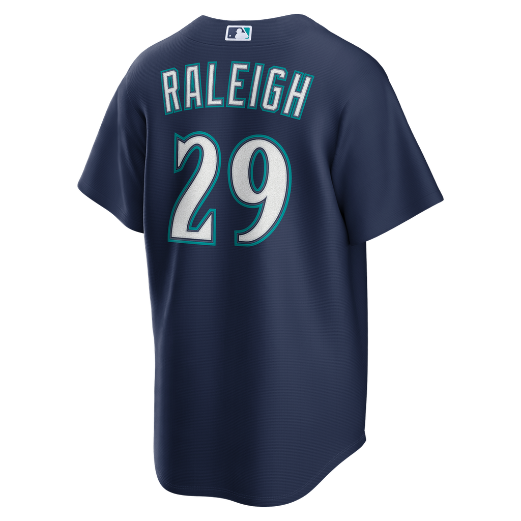 Seattle Mariners Nike Cal Raleigh Road Replica Baseball Jersey - Navy