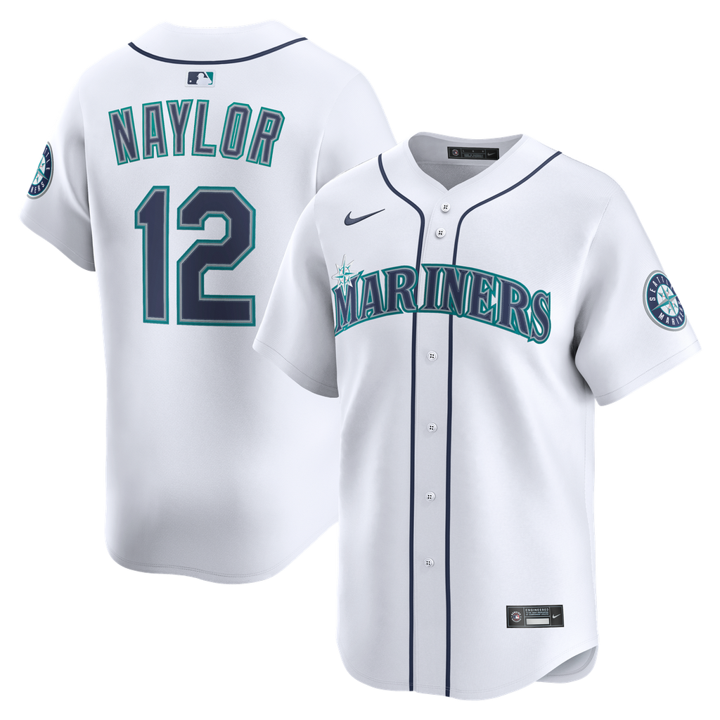 Seattle Mariners Nike Josh Naylor Home Limited Baseball Jersey - White