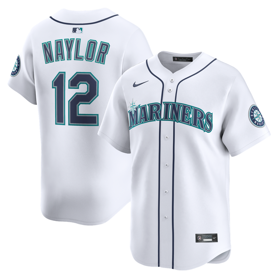 Seattle Mariners Nike Josh Naylor Home Limited Baseball Jersey - White