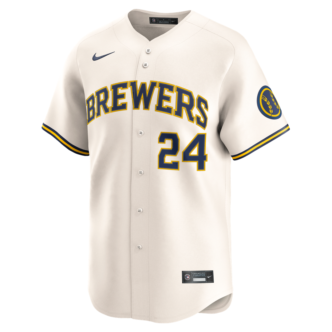 Milwaukee Brewers Nike William Contreras Home Limited Baseball Jersey - Cream
