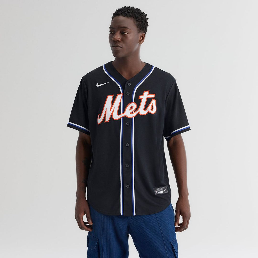 New York Mets Nike Juan Soto Fashion Replica Black Out Baseball Jersey