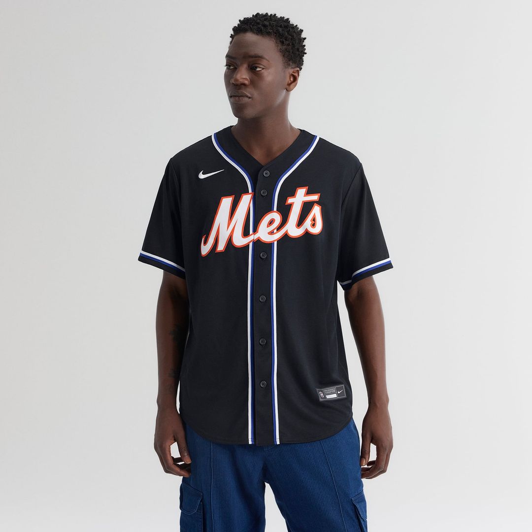 New York Mets Nike Juan Soto Fashion Replica Black Out Baseball Jersey