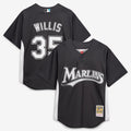 Florida Marlins Mitchell & Ness Dontrelle Willis Authentic Batting Practice Baseball Jersey - Black
